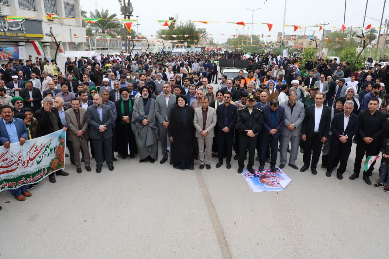 حضور پرشور و گسترده مردم ملاثانی در راهپیمایی ۲۲ بهمن